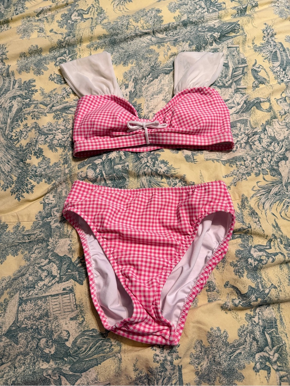 VENUS Pink Gingham Two-Piece Swim Bikini 2